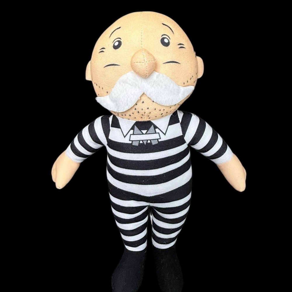 Mr. Monopoly "Jake the Jailbird"‎  14" Plush Toy Factory 2022 Hasbro